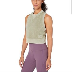 Nike french terry cropped tank top NWT